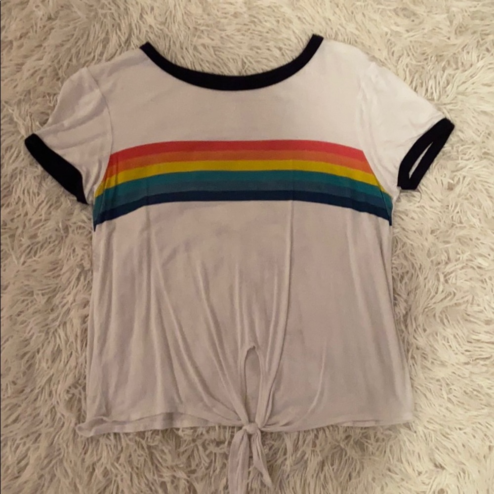 tie front t-shirt